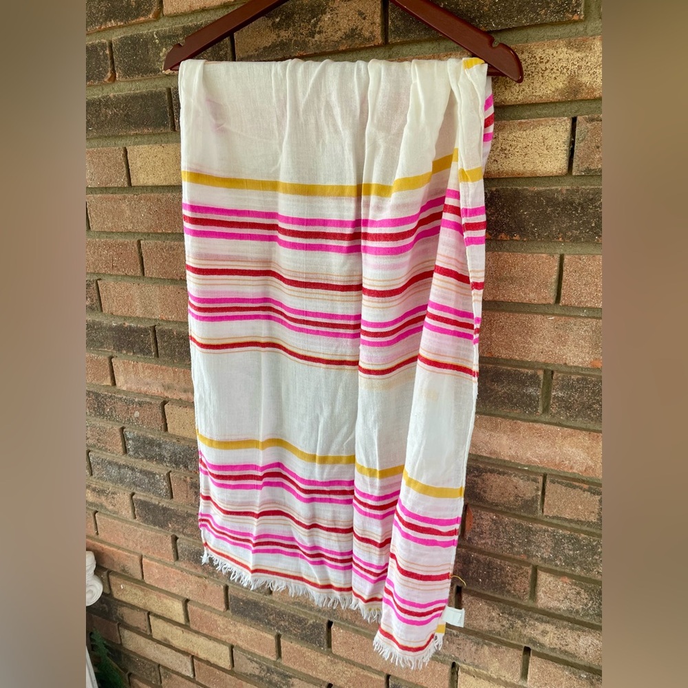 Colorful Striped Spring Scarf - Picture 5 of 6
